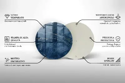 Szklana deska do krojenia Tekstura kamienia marmur