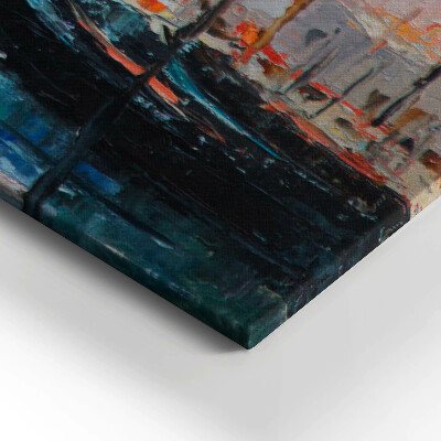 Obraz na płótnie 100x50 Weneckie gondole obraz olejny