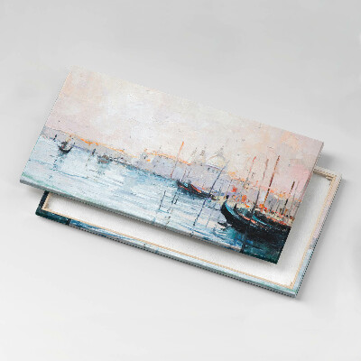 Obraz na płótnie 100x50 Weneckie gondole obraz olejny