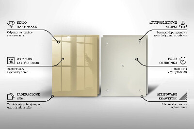 Osłona płyty indukcyjnej Kolor beżowy