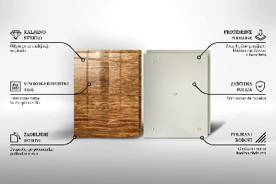 Osłona na płytę indukcyjną Tekstura drewno deska