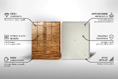 Osłona na płytę indukcyjną Tekstura drewno deska