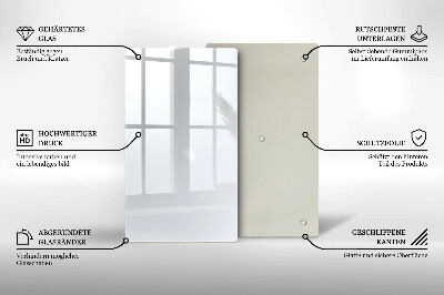 Płyta na ścianę do kuchni Kolor biały