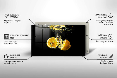 Płyta ochronna na indukcję Soczyste owoce cytryny