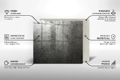 Osłona na płytę indukcyjną Tekstura metalu