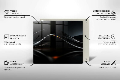 Płyta ochronna na kuchenkę Abstrakcja 3D design