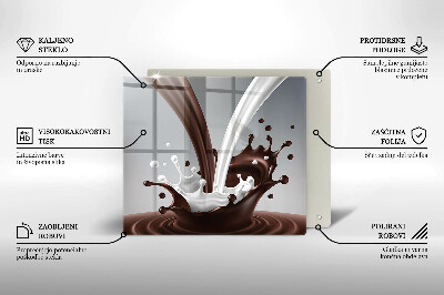 Osłona ściany przy kuchence gazowej Mleko i czekolada
