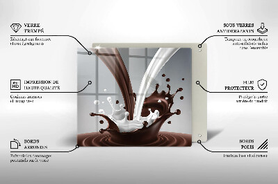 Osłona ściany przy kuchence gazowej Mleko i czekolada