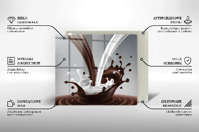 Osłona ściany przy kuchence gazowej Mleko i czekolada