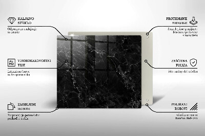 Ochrona na ścianę w kuchni Elegancki marmur