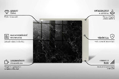 Ochrona na ścianę w kuchni Elegancki marmur