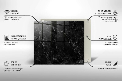 Ochrona na ścianę w kuchni Elegancki marmur