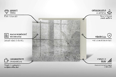 Szkło na płytę indukcyjną Tekstura beton
