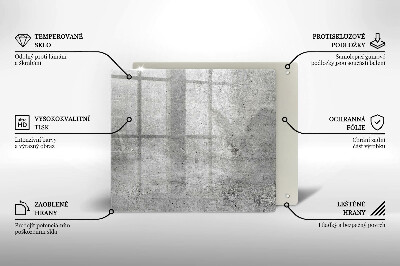 Szkło na płytę indukcyjną Tekstura beton