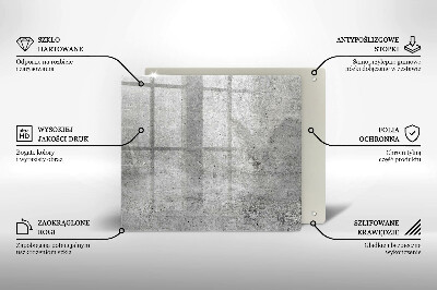 Szkło na płytę indukcyjną Tekstura beton