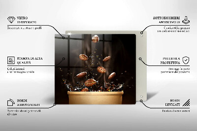 Szkło na płytę indukcyjną Gorąca kawa ziarna