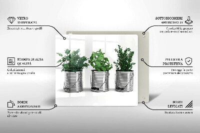 Osłona na płytę indukcyjną Doniczki zioła rośliny