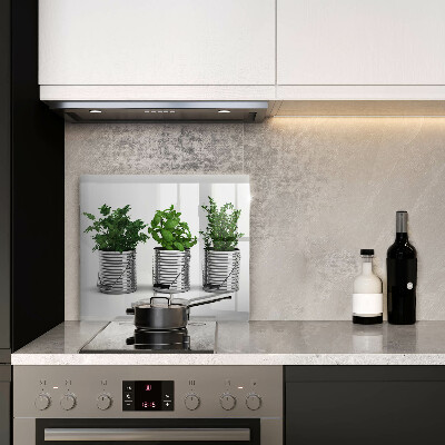 Osłona na płytę indukcyjną Doniczki zioła rośliny