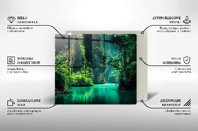 Płyta ochronna na kuchenkę Pejzaż laguna