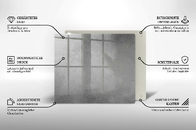 Osłona na płytę indukcyjną Tło tekstura beton