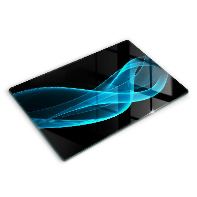 Osłona na ścianę przed zabrudzeniem Niebieska abstrakcja