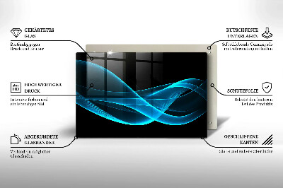 Osłona na ścianę przed zabrudzeniem Niebieska abstrakcja