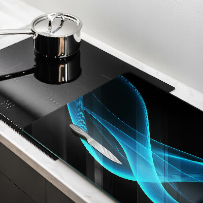 Osłona na ścianę przed zabrudzeniem Niebieska abstrakcja