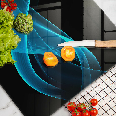 Osłona na ścianę przed zabrudzeniem Niebieska abstrakcja