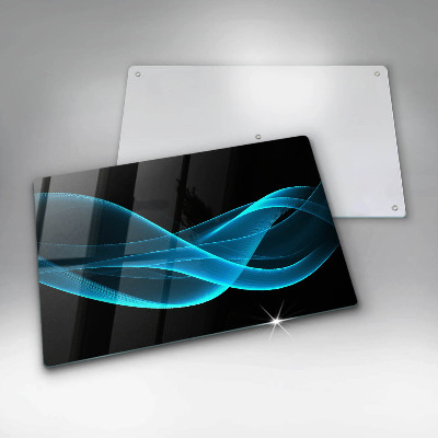 Osłona na ścianę przed zabrudzeniem Niebieska abstrakcja