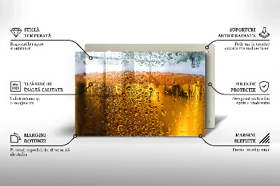 Osłona blatu kuchennego Mokra szklanka piwa