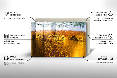 Osłona blatu kuchennego Mokra szklanka piwa