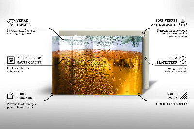 Osłona blatu kuchennego Mokra szklanka piwa