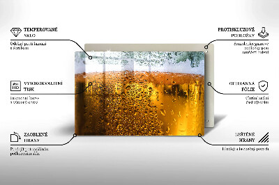 Osłona blatu kuchennego Mokra szklanka piwa