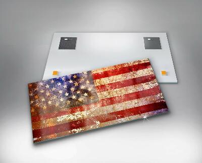 Obraz szklany Flaga USA w stylu vintage