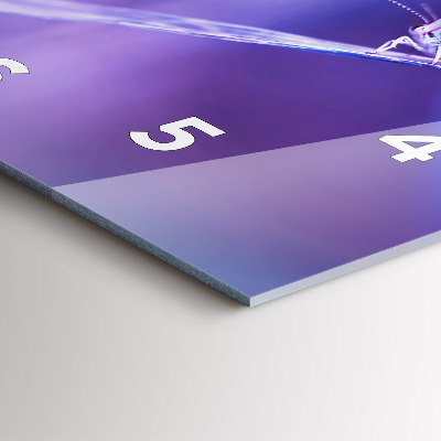 Zegar szklany 30x30 Motyl na trawie