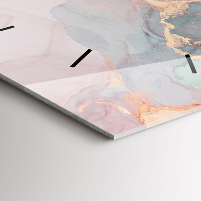 Zegar szklany 30x30 Marmurowa tekstura