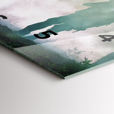 Zegar szklany 30x30 Żołnierze na patrolu w lesie