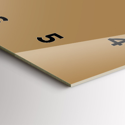 Zegar szklany 30x30 Beżowy