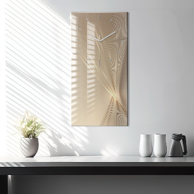Zegar szklany 30x60 Abstrakcja ze światłem