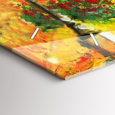 Zegar szklany 60x30 Most Rialto w Wenecji