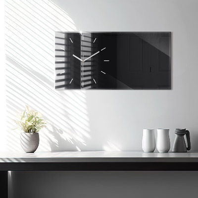Zegar szklany 60x30 Kolor czarny