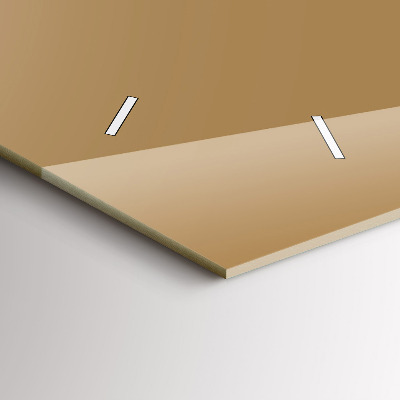 Zegar szklany 60x30 Kolor ciemny beżowy