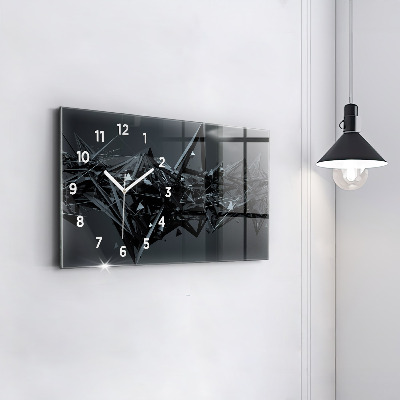 Zegar szklany 60x30 Abstrakcja