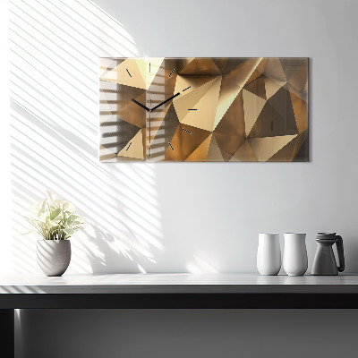 Zegar szklany 60x30 Geometryczna tekstura