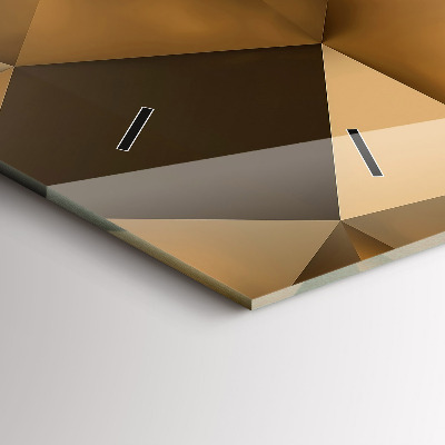 Zegar szklany 60x30 Geometryczna tekstura