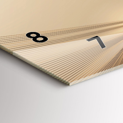 Zegar szklany 60x30 Abstrakcja ze światłem