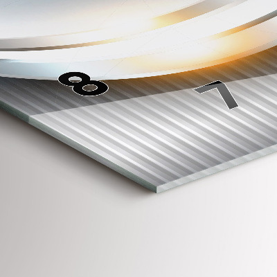 Zegar szklany 60x30 Abstrakcja