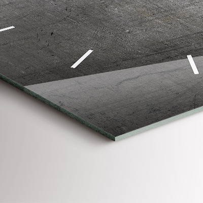 Zegar szklany 60x60 Ściana z metalu