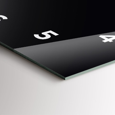 Zegar szklany 60x60 Czarny