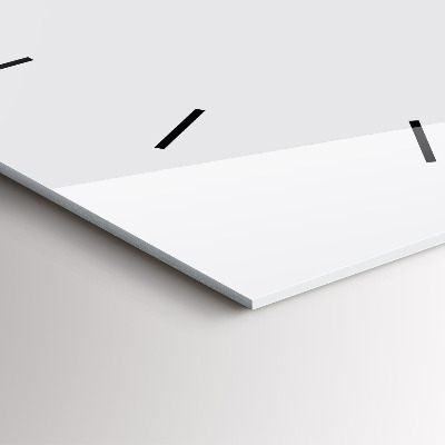 Zegar szklany 60x60 Biały